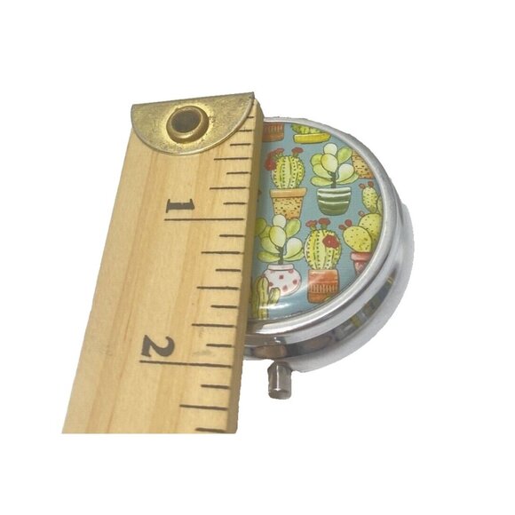 Medicine Pill Holder 3 Compartments Divider Easy Carry In Purse Take Along Small - Picture 9 of 9